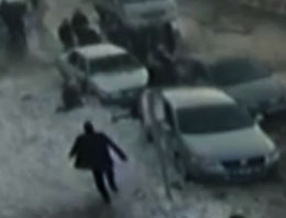 Dehşet anı saniye saniye görüntülendi